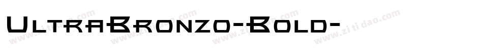 UltraBronzo-Bold字体转换