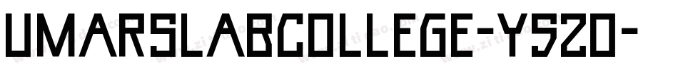 UmarSlabCollege-Y52o字体转换