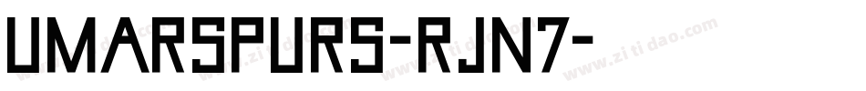 UmarSpurs-rJn7字体转换