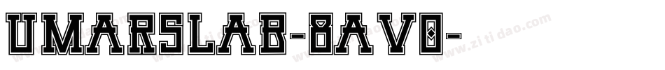 UmarSlab-8Av0字体转换
