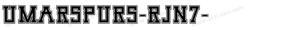 UmarSpurs-rJn7字体转换