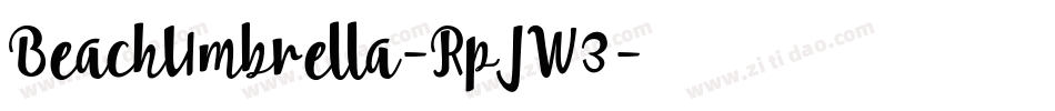 BeachUmbrella-RpJW3字体转换