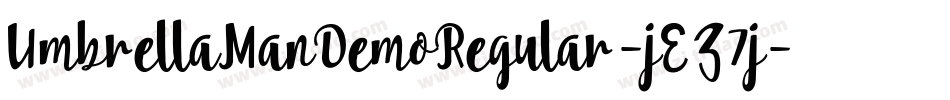 UmbrellaManDemoRegular-jEZ7j字体转换