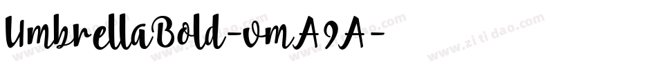 UmbrellaBold-vmA9A字体转换