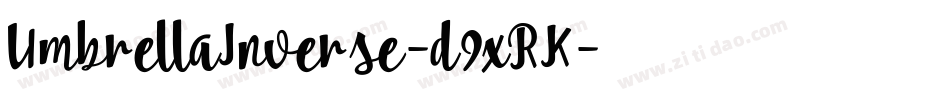 UmbrellaInverse-d9xRK字体转换