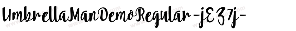 UmbrellaManDemoRegular-jEZ7j字体转换
