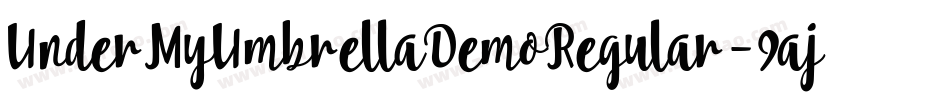 UnderMyUmbrellaDemoRegular-9ajL字体转换