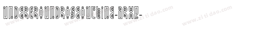 UndergroundRoseOutline-ArXp字体转换