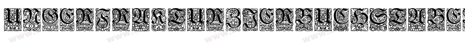 UngerFrakturZierbuchstaben字体转换