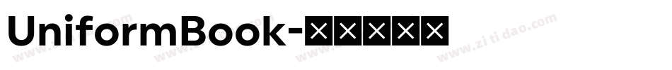 UniformBook字体转换