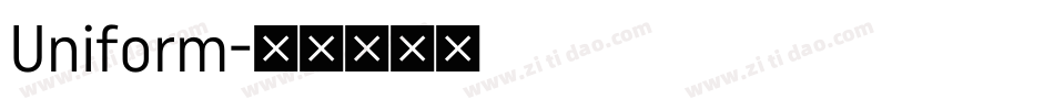 Uniform字体转换