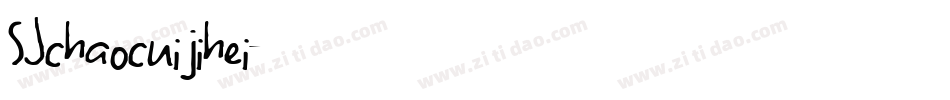 SJchaocuijihei字体转换