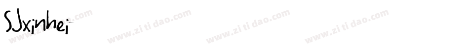 SJxinhei字体转换