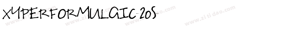 XYPERFORMULAIC-20S字体转换