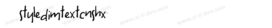 赫思styledimtextcnshx字体转换