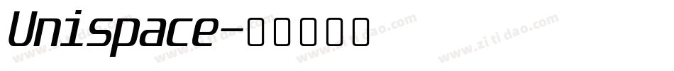 Unispace字体转换