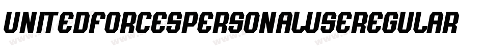 UnitedForcesPersonalUseRegular-EaJmz字体转换