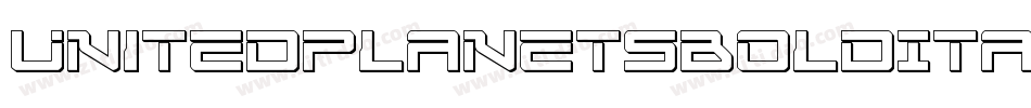 UnitedPlanetsBoldItalic-O4od字体转换