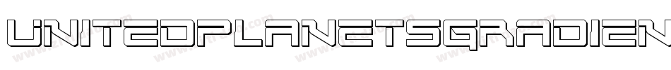 UnitedPlanetsGradientItalic-ArYg字体转换