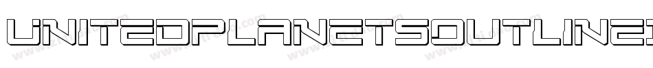 UnitedPlanetsOutlineItalic-zaLL字体转换