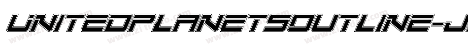 UnitedPlanetsOutline-jKny字体转换