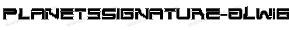 PlanetsSignature-ALw16字体转换 PlanetsSignature-ALw16字体转换