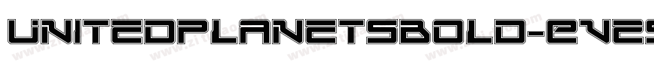 UnitedPlanetsBold-Ev29字体转换