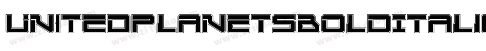 UnitedPlanetsBoldItalic-O4od字体转换