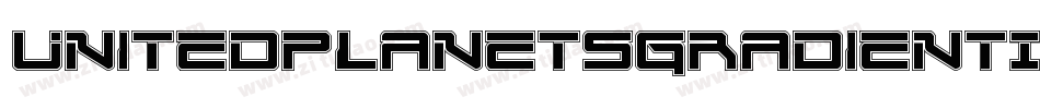 UnitedPlanetsGradientItalic-ArYg字体转换