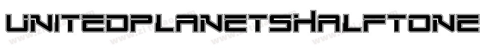 UnitedPlanetsHalftoneItalic-VZBe字体转换