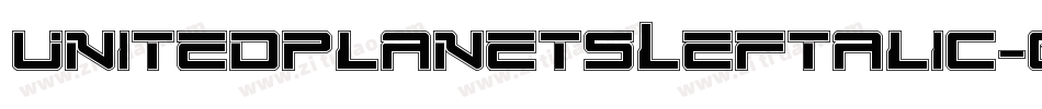 UnitedPlanetsLeftalic-G9wA字体转换