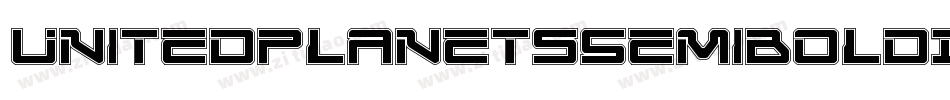 UnitedPlanetsSemiBoldItal-6V51字体转换