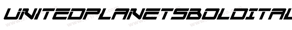 UnitedPlanetsBoldItalic-O4od字体转换