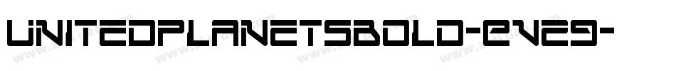 UnitedPlanetsBold-Ev29字体转换