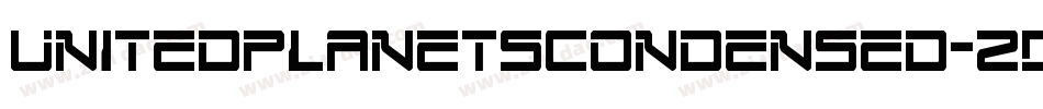UnitedPlanetsCondensed-ZD9Z字体转换
