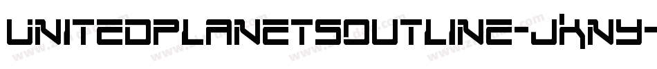 UnitedPlanetsOutline-jKny字体转换