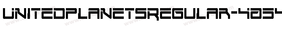 UnitedPlanetsRegular-4A54字体转换