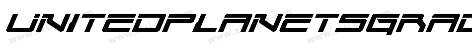 UnitedPlanetsGradientItalic-ArYg字体转换