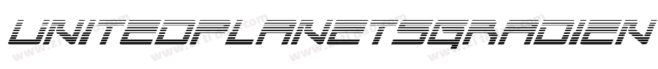 UnitedPlanetsGradientItalic-ArYg字体转换