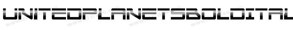 UnitedPlanetsBoldItalic-O4od字体转换