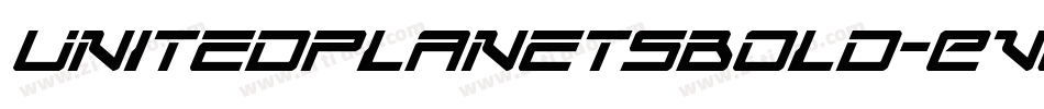 UnitedPlanetsBold-Ev29字体转换
