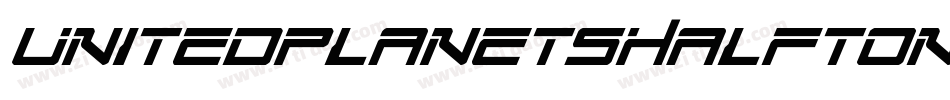 UnitedPlanetsHalftoneItalic-VZBe字体转换