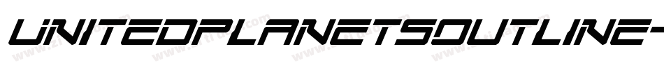 UnitedPlanetsOutline-jKny字体转换