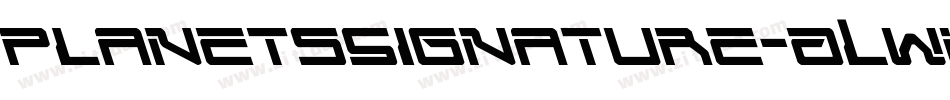 PlanetsSignature-ALw16字体转换 PlanetsSignature-ALw16字体转换