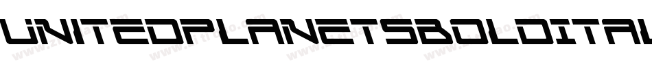 UnitedPlanetsBoldItalic-O4od字体转换