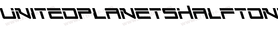 UnitedPlanetsHalftoneItalic-VZBe字体转换
