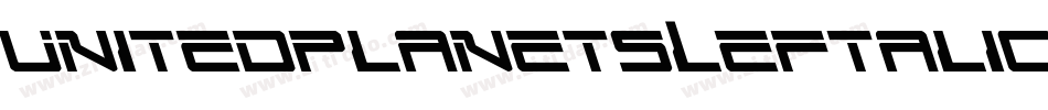 UnitedPlanetsLeftalic-G9wA字体转换