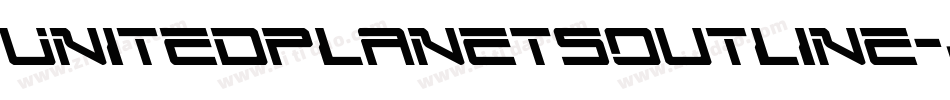 UnitedPlanetsOutline-jKny字体转换