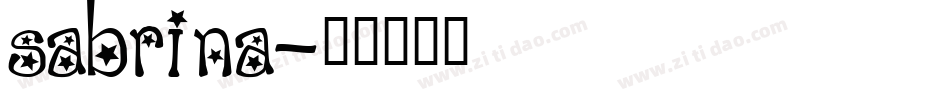 SABRINA字体转换