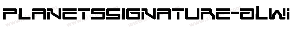 PlanetsSignature-ALw16字体转换 PlanetsSignature-ALw16字体转换